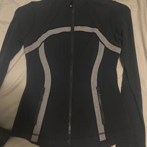 lululemon athletica Black Jacket with Gray Contrast Panels
